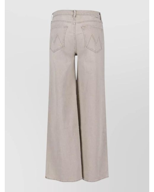 Mother Multicolor Denim High-Rise Wide-Leg Trousers