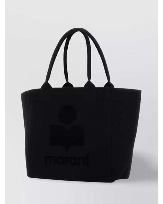 Isabel Marant Black Yenky Small Cotton Tote Bag