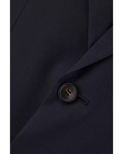 Lanvin Blue Virgin Wool Single-Breasted Blazer for men