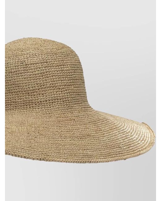 IBELIV Natural Wide Brim Woven Texture Summer Hats