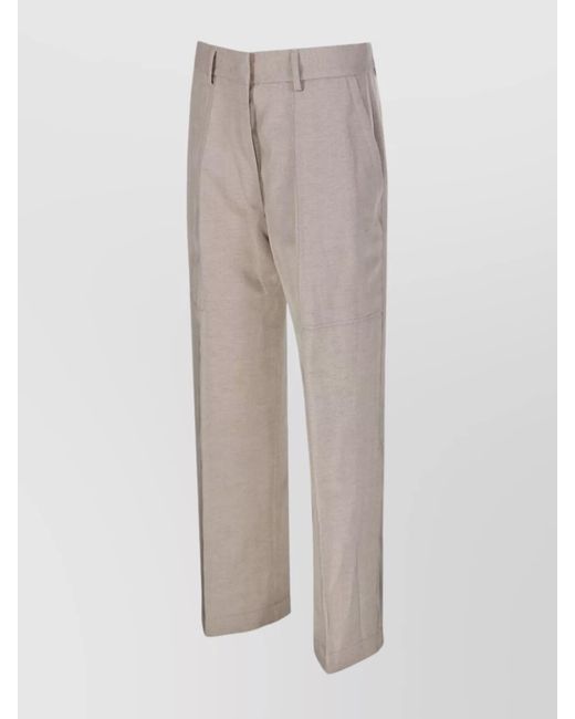 Forte Forte Multicolor Trousers With Belt Loops And Pockets