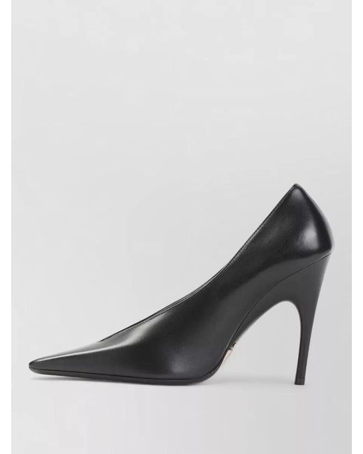 Balenciaga Black Leather Duchesse Pumps