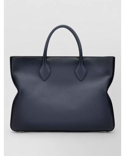 Ferragamo Blue Leather Shoulder Bag