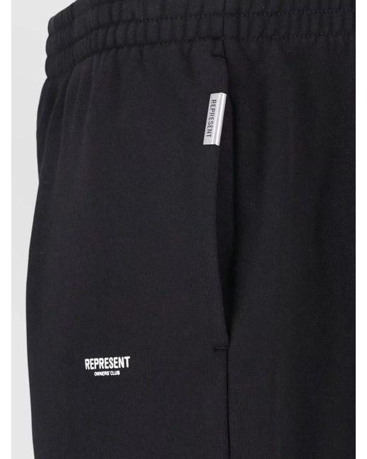 Represent Blue Straight Shorts Back Pocket Side Pockets for men