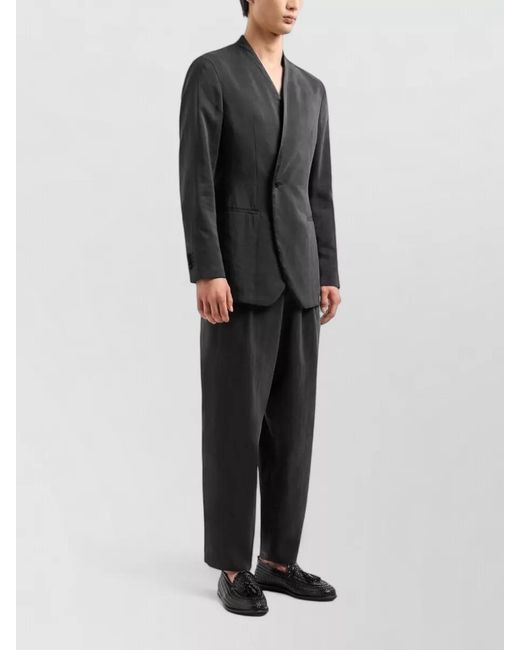 Giorgio Armani Black Silk Tuxedo Jacket for men