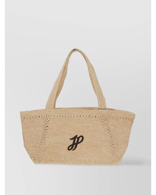 Patou Natural Trapeze Tote Bag Gm