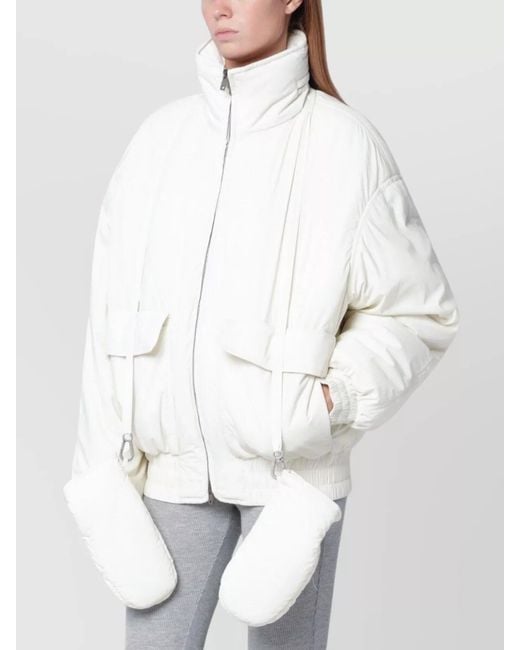 Golden Goose Deluxe Brand White Nylon Padded Oversized Coat