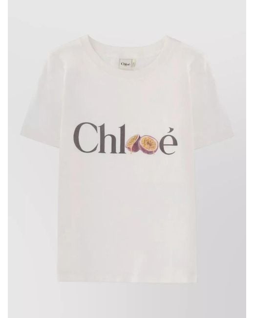 Chloé Natural Slim-Fit Logo T-Shirt