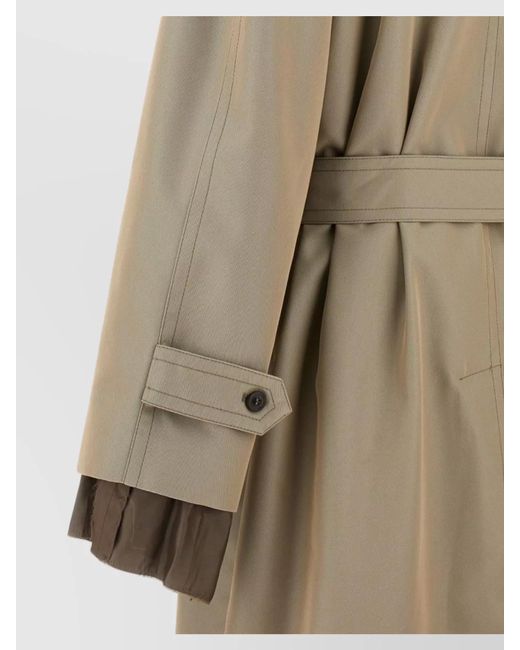Maison Margiela Natural Single-Breasted Trench Coat for men