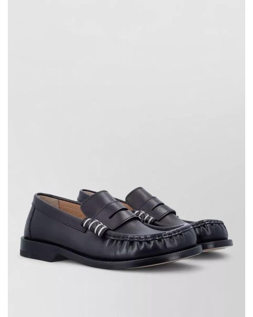 J.W. Anderson Gray Leather Loafers for men