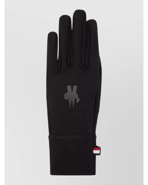 Moncler Black Technical Jersey Active Grip Nylon Gloves for men