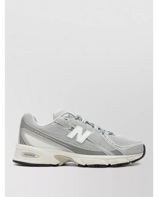 New Balance White Mesh Upper Rubber Sole Sneakers U740N74Fpvc