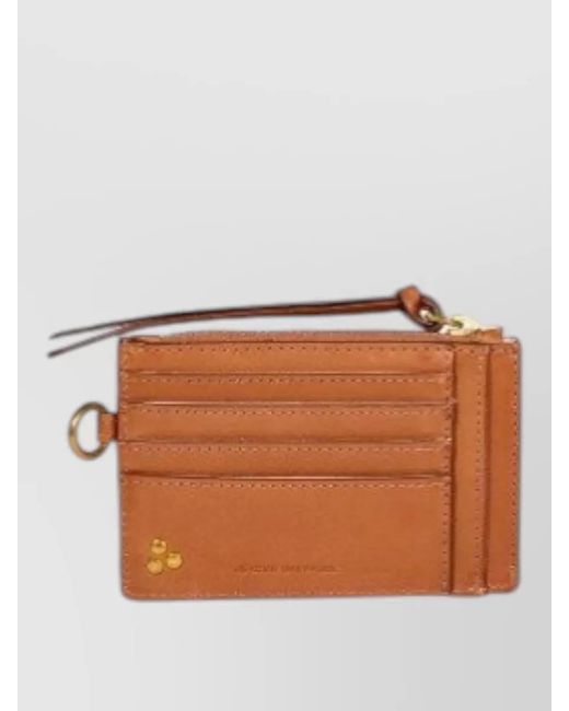 Jérôme Dreyfuss Brown Leather Cardholder