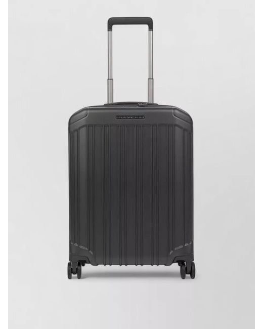 Piquadro Black Cabin Trolley Ultra Slim Four Wheels