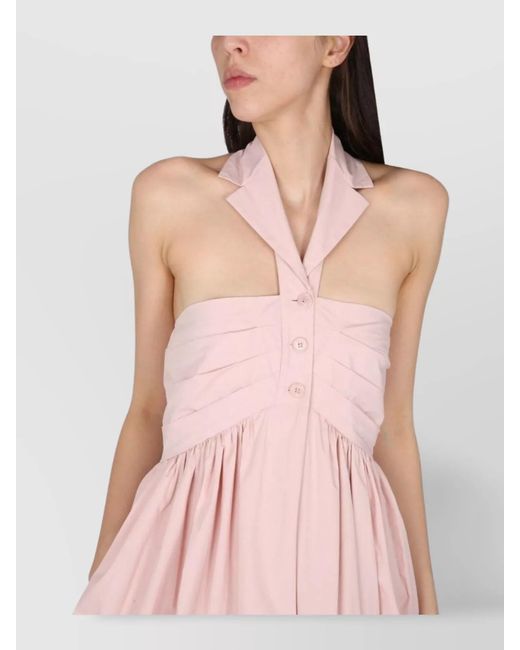 Philosophy Pink Cotton Mini Dress