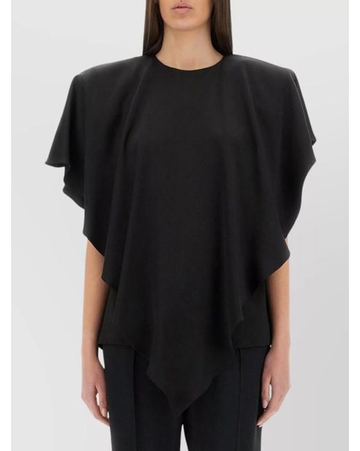 Stella McCartney Black Draped Blouse