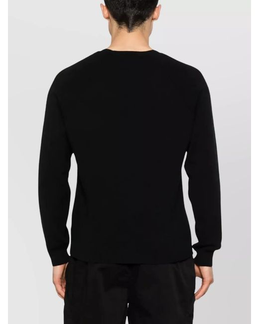 C P Company Black Cotton Knit Jumper for men