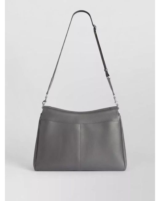 Balenciaga Gray Leather Messenger Shoulder Bag for men