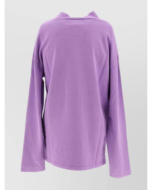 ERL Purple Cotton Sweatshirt for men