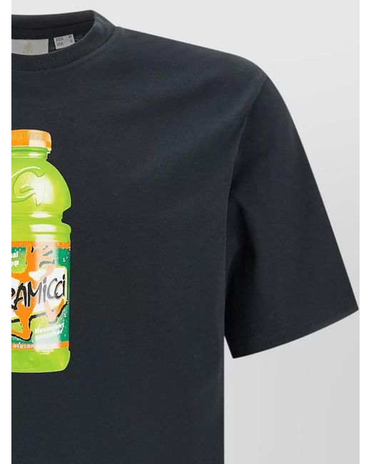 Gramicci Blue Quencher Cotton Printed Short-Sleeve T-Shirt for men