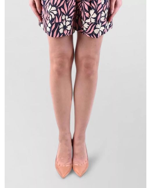 P.A.R.O.S.H. Multicolor Cotton Tailored Shorts