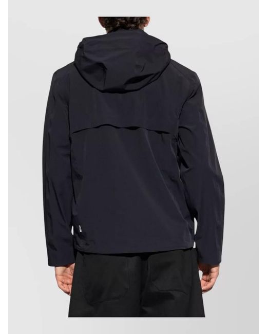Paul Smith Blue Hooded Nylon Casual Jacket for men