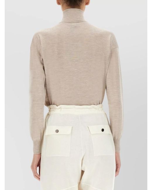 Tom Ford White Cashmere Silk Relaxed-Fit Turtleneck Jumper