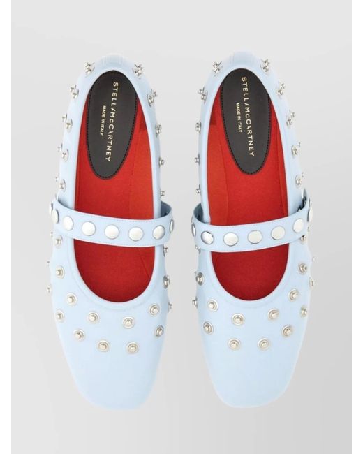 Stella McCartney White Studded Ballerina Shoes