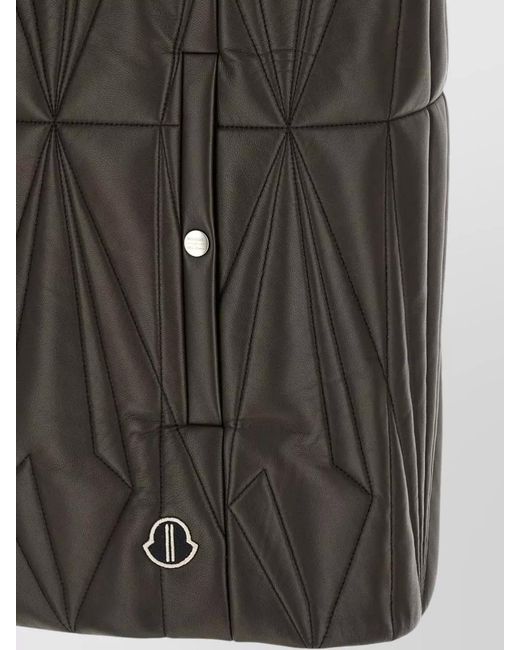 Rick Owens Black Leather Vest for men