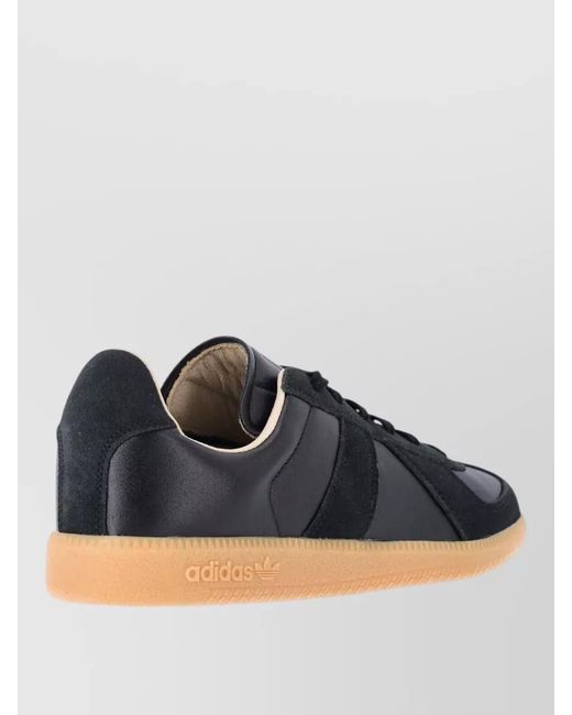 Adidas Blue Leather Low-Top Lace-Up Sneakers