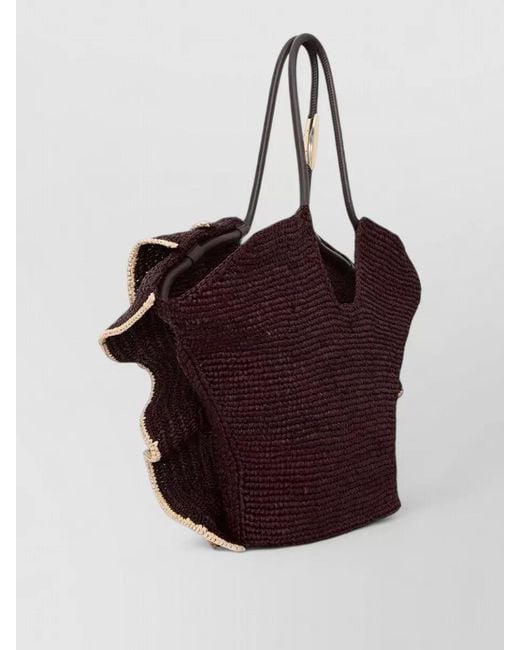 Zimmermann Natural Goldentime Medium Raffia Tote Bag