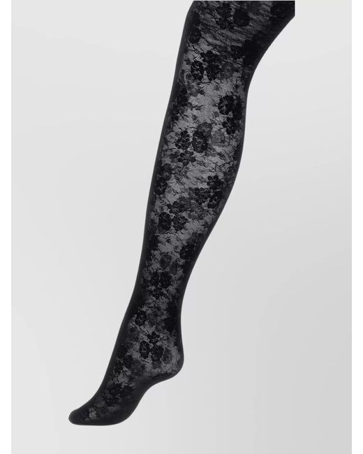 Valentino Garavani Black Lace Tights