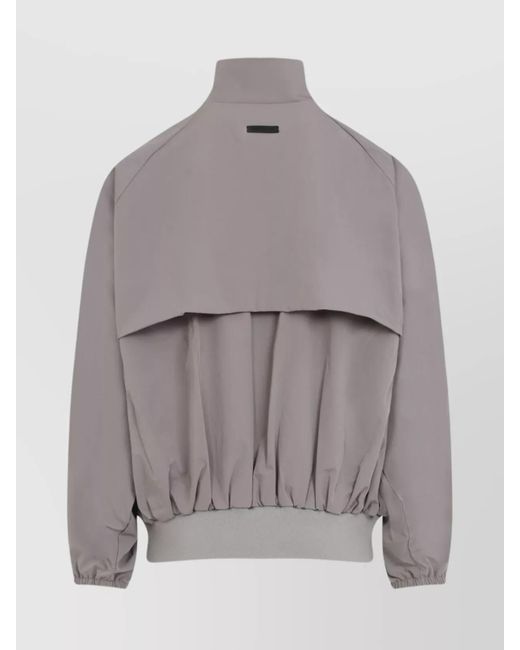 Fear Of God Gray High Neck Track Jacket for men