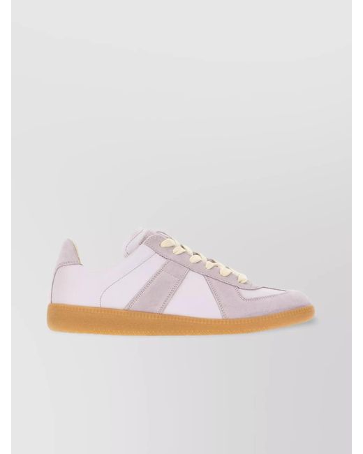 Maison Margiela White Leather Replica Low-Top Sneakers