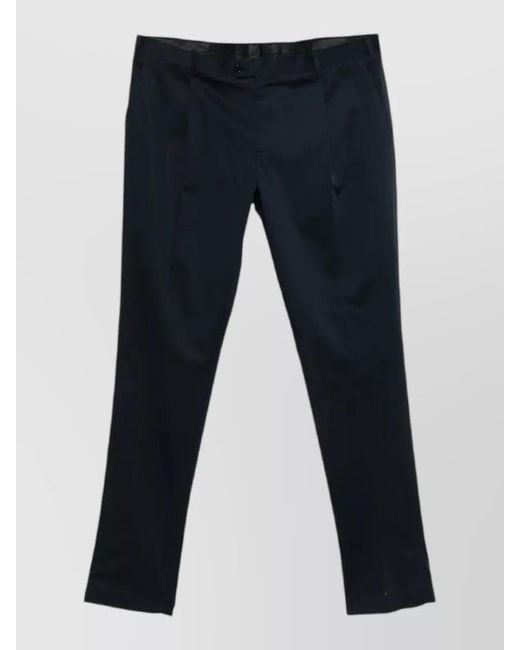 Lardini Blue Trousers Regular Drop Pleated Design for men