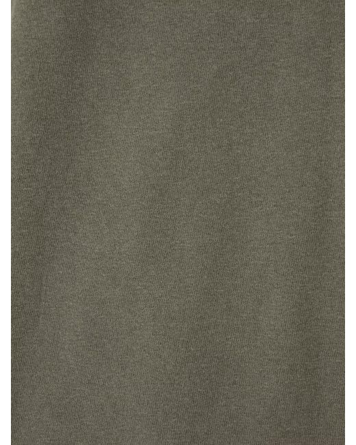 Our Legacy Green Ribbed Crew Neck Relaxed-Fit Cotton T-Shirt for men