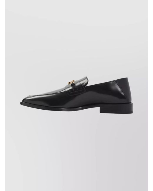 Amiri Black Leather Slip-On Loafers for men