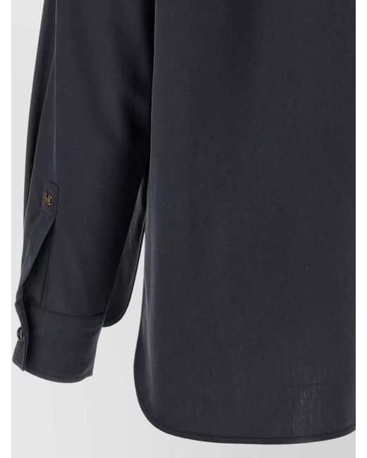 Max Mara Black Silk Shirt