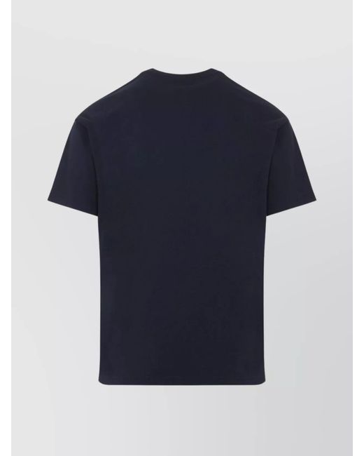 Givenchy Blue Cotton Logo-Patch T-Shirt for men