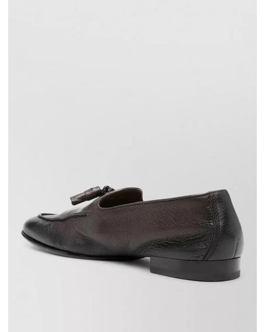 Doucal's Multicolor Leather Tassel Loafers for men