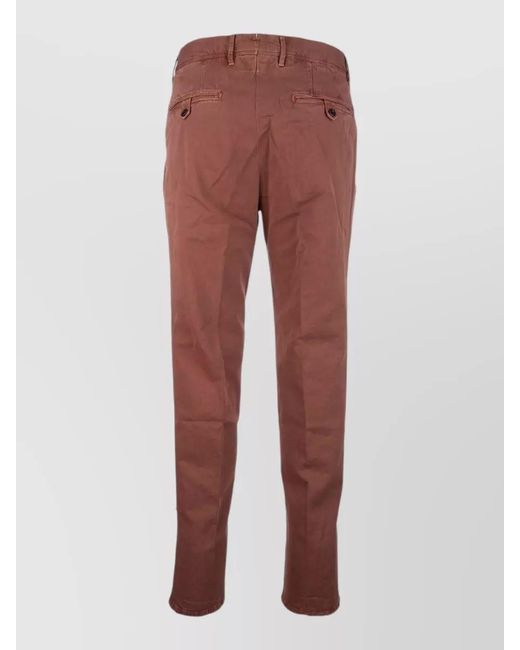 Incotex Tailored Trousers Pleated Front Belt Loops Pockets for men