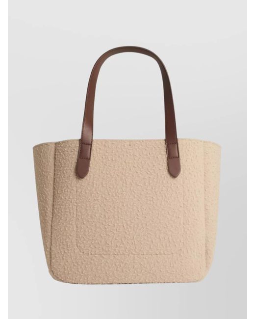 J.W. Anderson Natural Belt Tote Wool Shoulder Bag