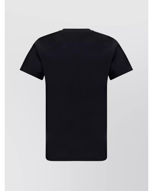Burberry Black Cotton Crew Neck Short Sleeve T-Shirt for men