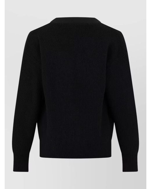 Elisabetta Franchi Blue Shawl Collar Cardigan Relaxed Ribbed Tone