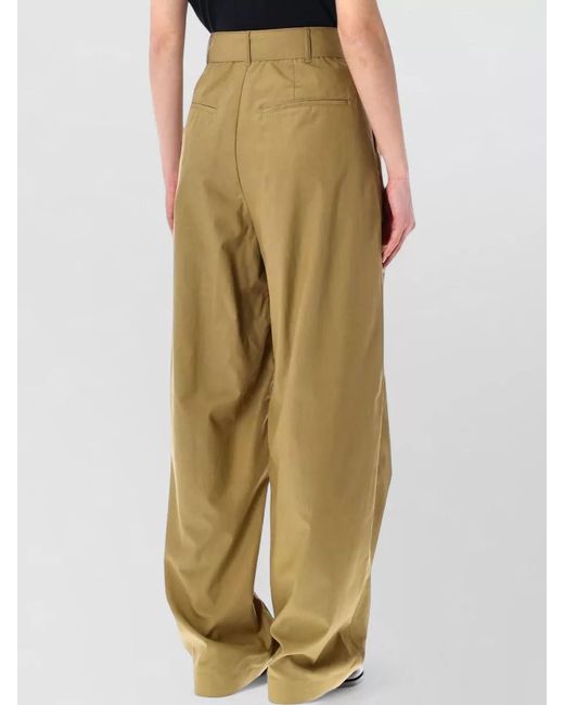 Soeur Natural High Waist Wide Leg Tailored Pants