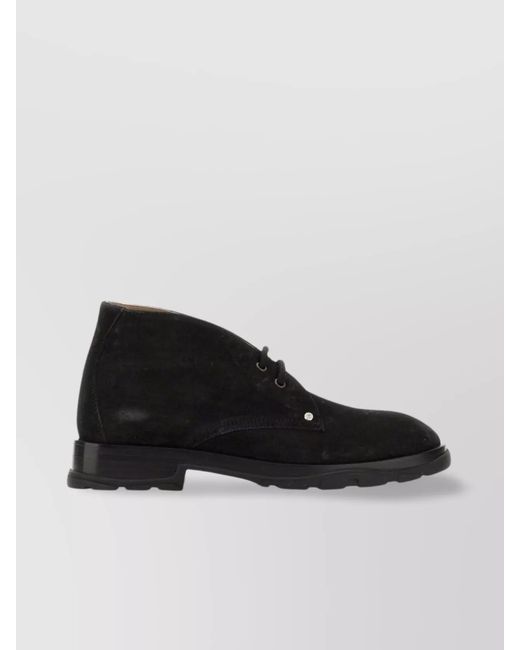 McQueen Black Suede Boots for men