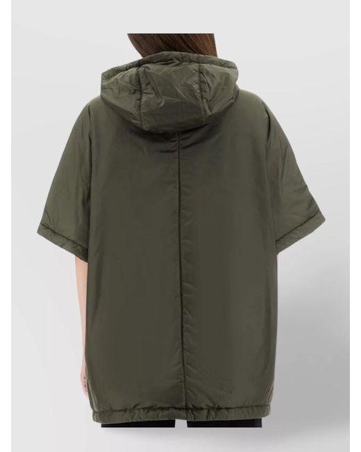 Max Mara Green Padded Parka Coat