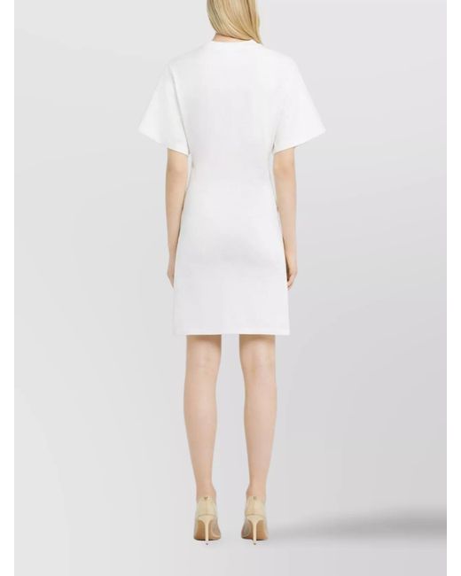 Courreges White Cotton A-Line Mini Dress