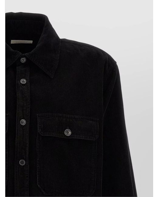 Saint Laurent Black Corduroy Overshirt for men