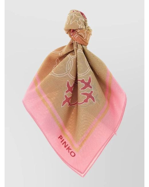 Pinko Pink Valzer Square Scarf